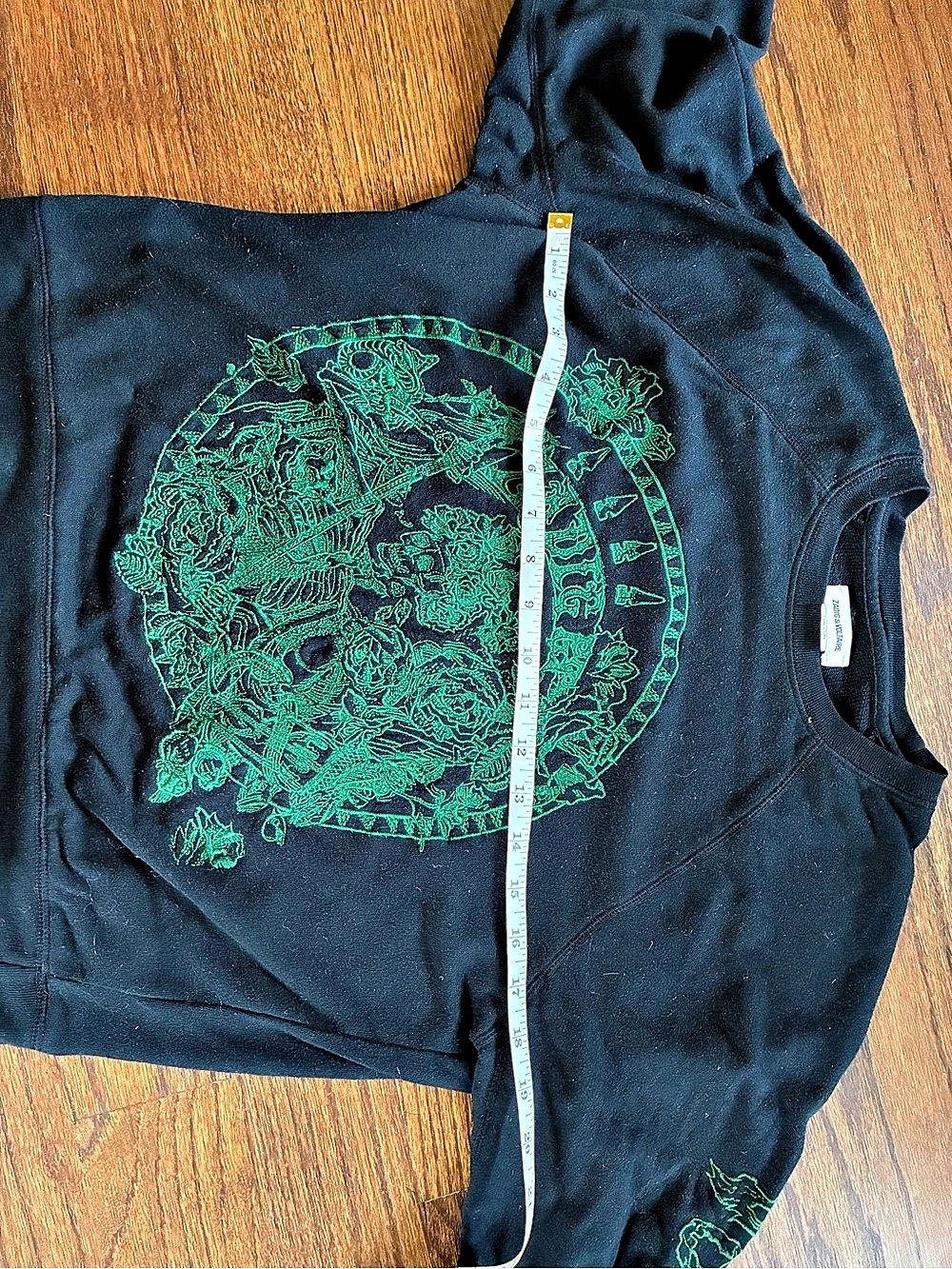 Zadig & Voltaire Embroidered Skeleton and Roses Sweatshirt - Picture 3 of 8